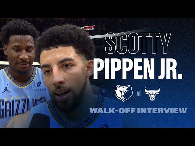 Scotty Pippen Jr. Walk Off Interview | Grizzlies at Bulls