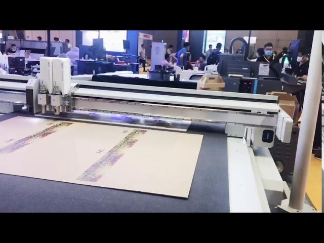 TPS digital cutter model X7, cutting corrugated boxes in APPP expo Shanghai  2020