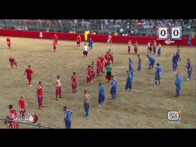 CALCIO STORICO FIORENTINO 12 GIUGNO 2016 AZZURRI ROSSI