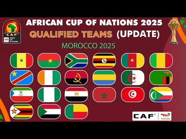 AFCON 2025 QUALIFIED TEAMS - AFRICA CUP OF NATIONS QUALIFIERS 2025: ALL Teams Qualified