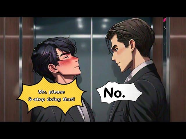 |BL| I GOT STUCK IN AN ELEVATOR WITH MY COLD BOSS