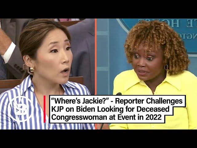 Reporter SHOCKED at KJP's Ridiculous Lying Answer to Biden Question