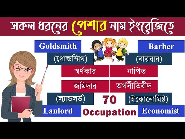 Jobs and Occupations English Vocabulary । List of Jobs and Occupation | Vocabulary about Professions