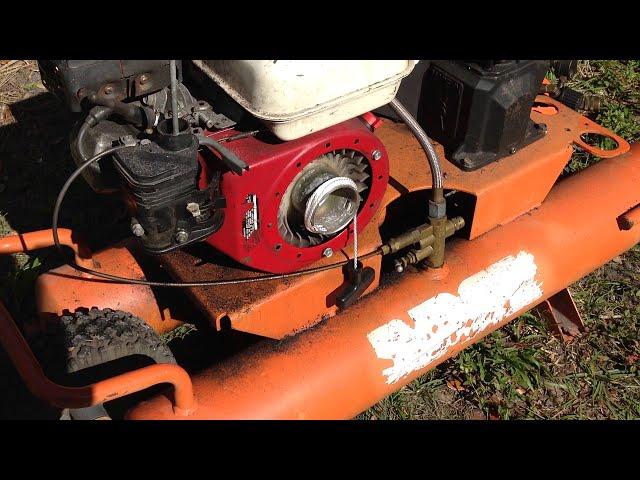 Rigid gas powered air compressor first start up