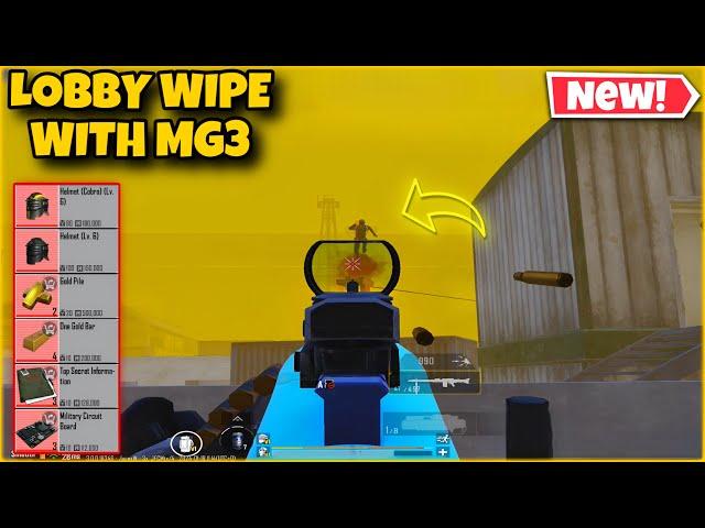 Metro Royale Lobby Wipe With MG3 in Solo Mode Arctic Base / PUBG METRO ROYALE CHAPTER 18