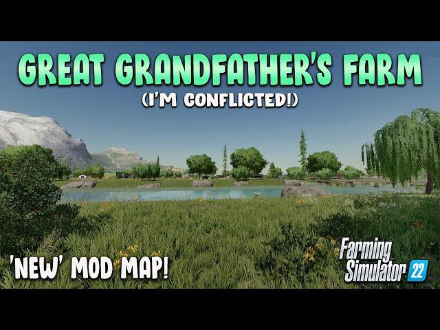 NEW MOD MAP! “GREAT GRANDFATHER’S FARM” MAP TOUR! | Farming Simulator 22 (Review) PS5.