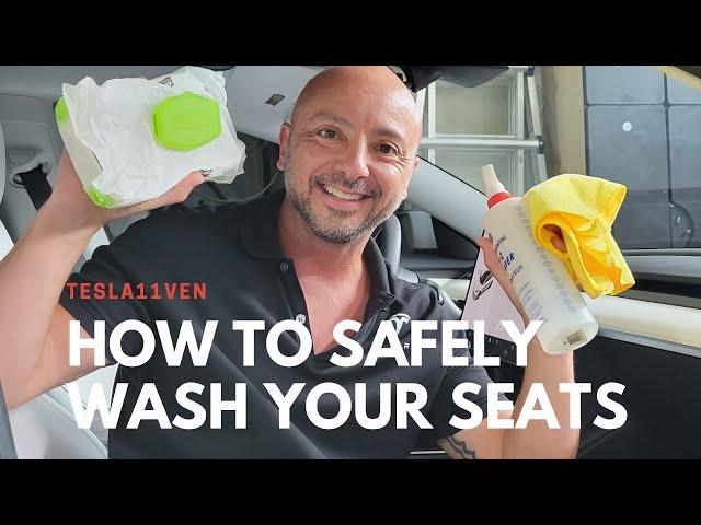 How to clean your Tesla Model 3 White Seats in 5 minutes - The Easy Way