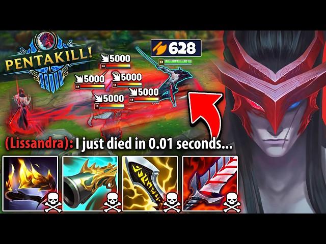 I BROKE THE YONE ATTACK DAMAGE RECORD! (628 AD = ONE SHOT PENTAKILLS)