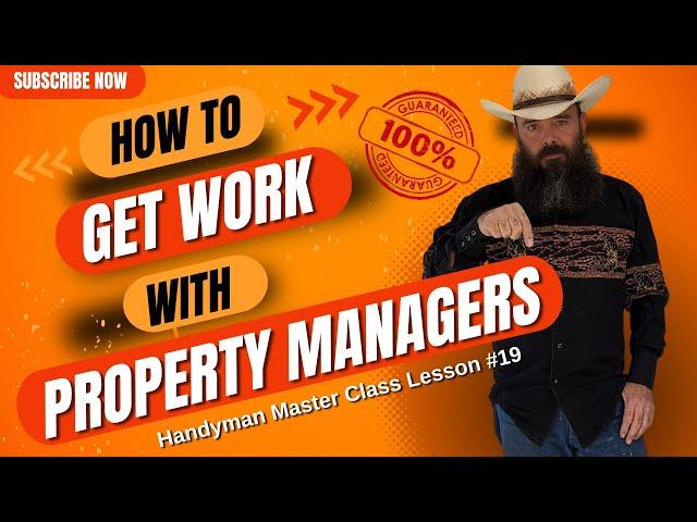 Proven Method To Get Work With Property Managers