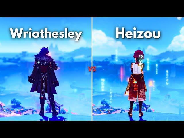 HEIZOU is BETTER?? WRIOTHESLEY vs HEIZOU!! [ Genshin Impact ]