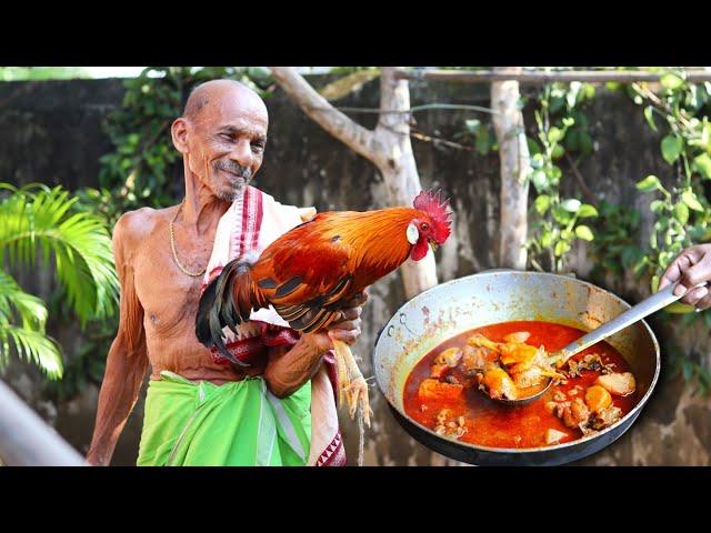 Grandpa Cooking Country Chicken Recipe || Aja Kitchen