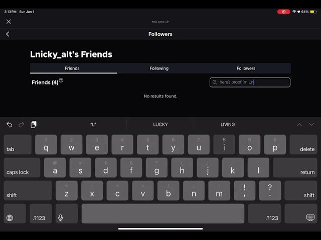 proof i’m friends with Lnickythedestroyer
