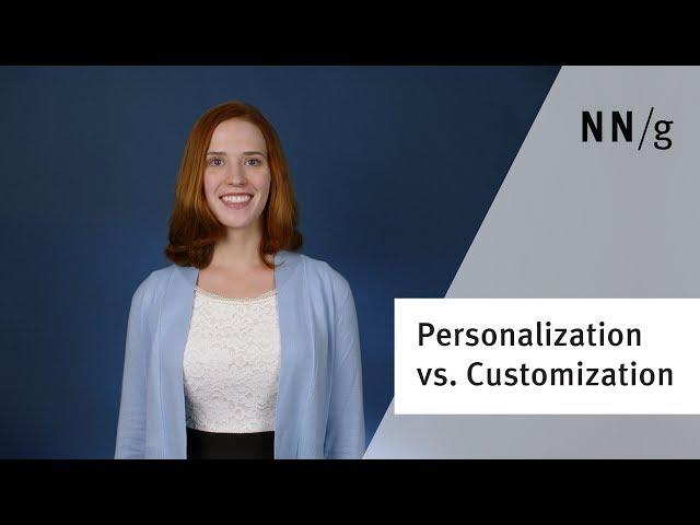 Personalization versus Customization