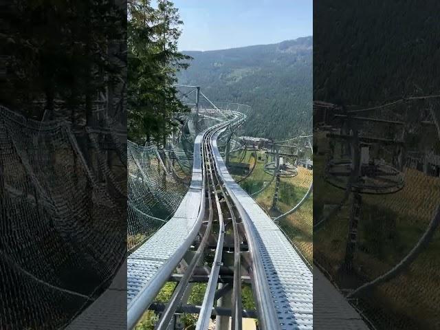 Längste Sommerrodelbahn in Tschechien..hab bisschen Angst gehabt,bitte das bla bla bla nicht zuhören