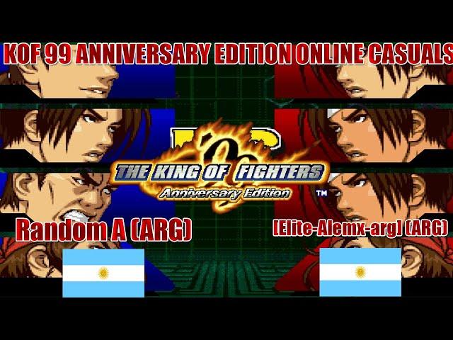 King of Fighters 99 ANNIVERSARY EDITION - Fightcade - Random A (ARG) VS. [Elite-Alemx-arg] (ARG)