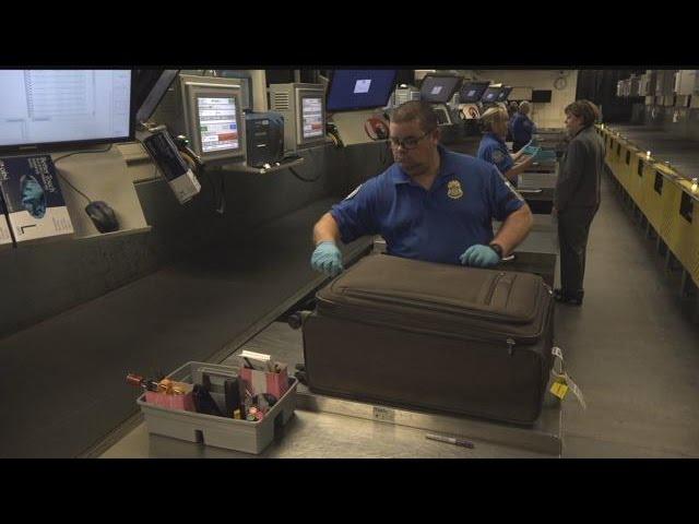 What happens to your luggage after check-in?