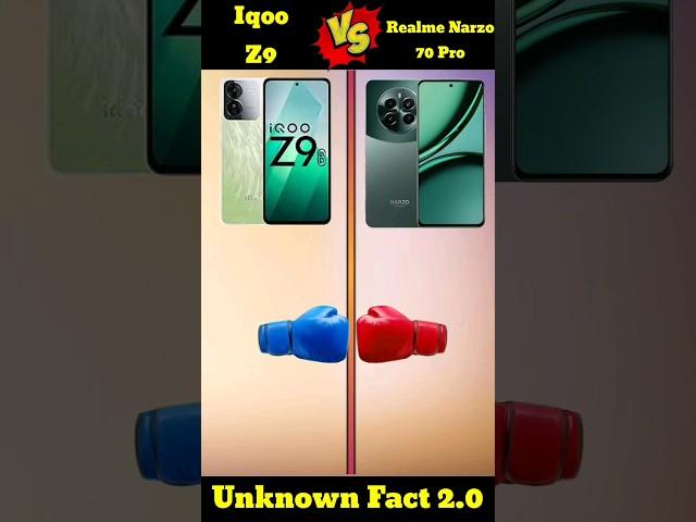 Iqoo z9 vs Realme narzo 70 pro comperison short #viralshorts