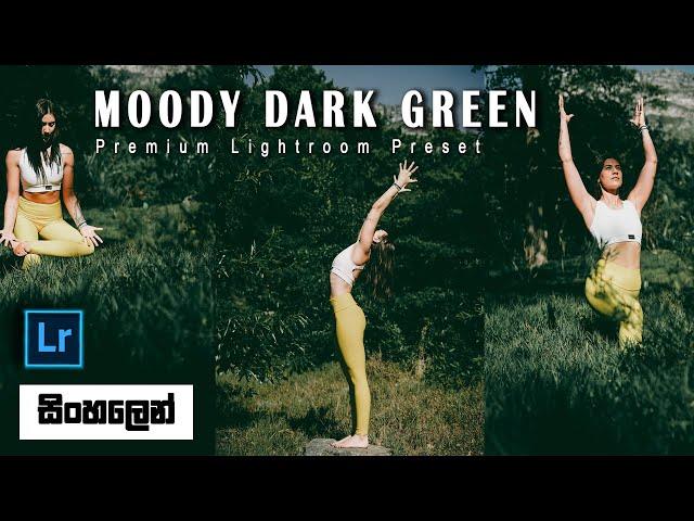 Moody Dark Green Preset | Lightroom mobile preset DNG | Moody Dark Green Preset | සිංහලෙන් 