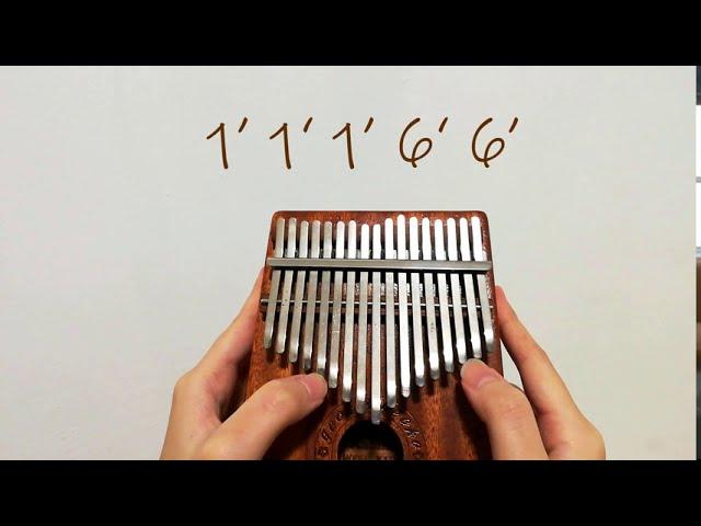 Sound of Silence - Kalimba Easy Tutorial