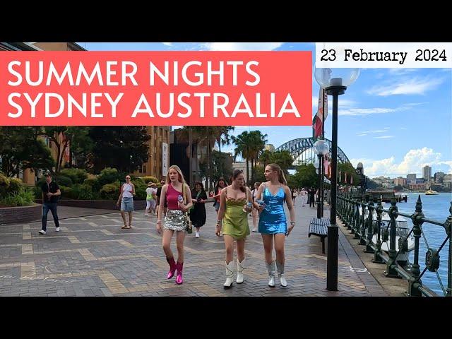 Hot Summer Walk in Sydney, Australia - 23 February 2024 | Taylor Swift Concert Night