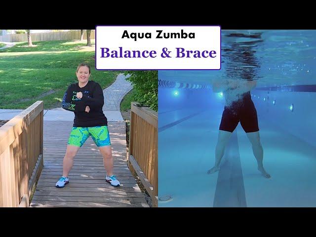 Aqua Zumba "Balance & Brace" (Split Screen)