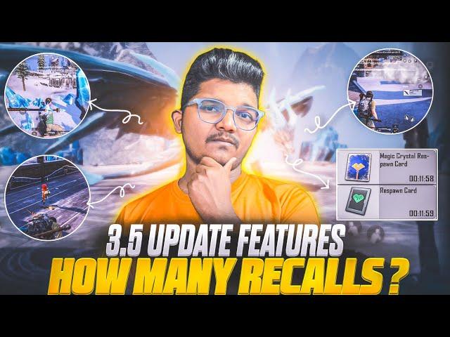 3.5 UPDATE RECALLS? TOP NEW FEATURES, NEW SMOKE LAUNCHER | PUBG 3.5 UPDATE GAMEPLAY