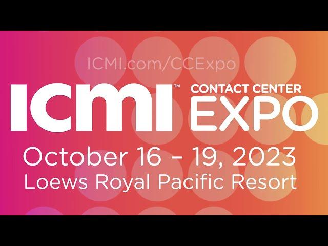 ICMI's Contact Center Expo 2023 Video