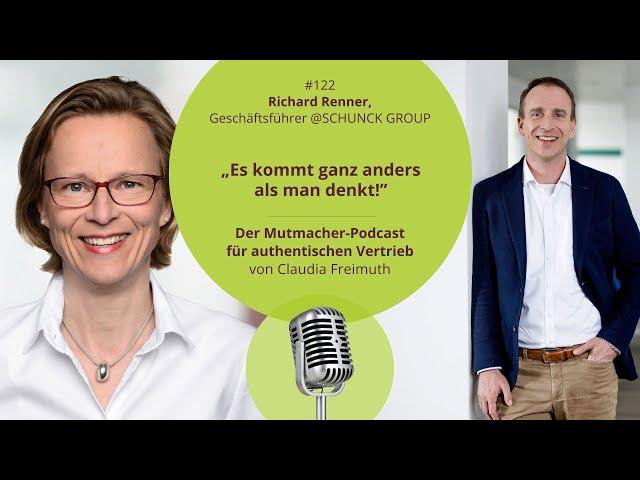 „⁠Es kommt ganz anders als man denkt!” Richard Renner, Geschäftsführer @SCHUNCK GROUP