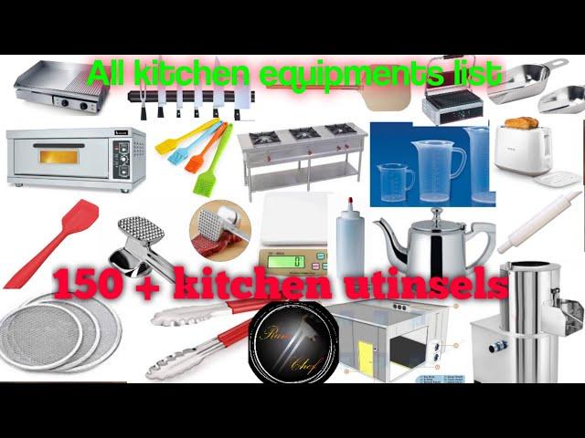 List Of Kitchen Utensils | 150 + Kitchen Equipments List With Name And Picture | Kitchen Vocabulary