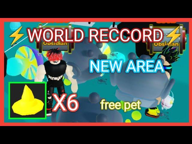 WORLD RECCORD NEW MAGIC AREA GOLD PET IN STRONGMAN SIMULATOR ROBLOX