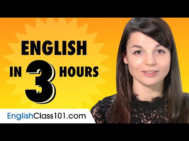 Learn English in 3 Hours: Basics of English Speaking for Beginners