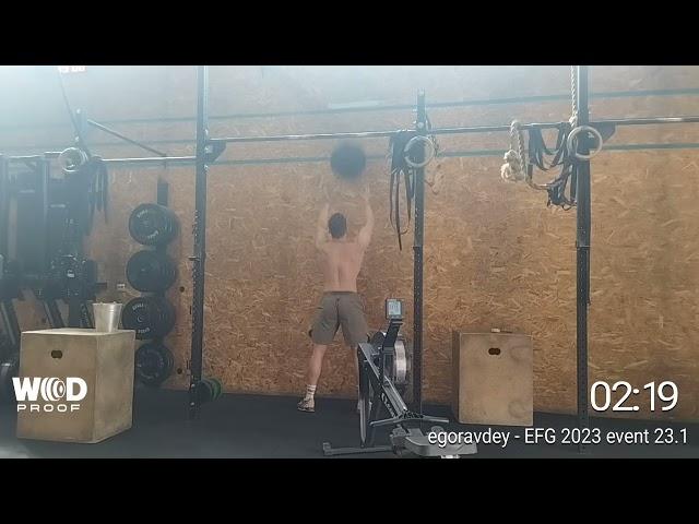 Elite fitness games, Egor Avdeev, event 23.1