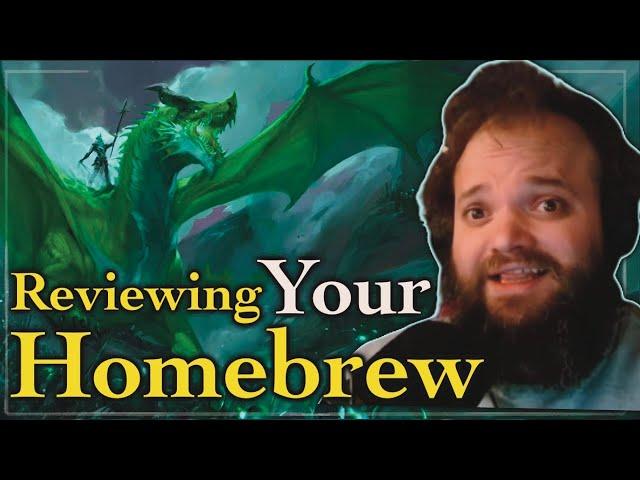 Reviewing YOUR  D&D Homebrew  Link to Submit in Description! - Sept 22