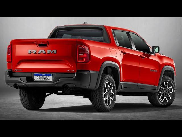 New 2024 Ram Rampage Mid-size Pickup Truck Off Road Drive