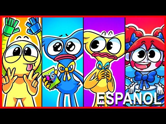 LAS ANIMACIONES MAS TRISTES DE HUGGY WUGGY - Poppy Playtime Recopilación en Español