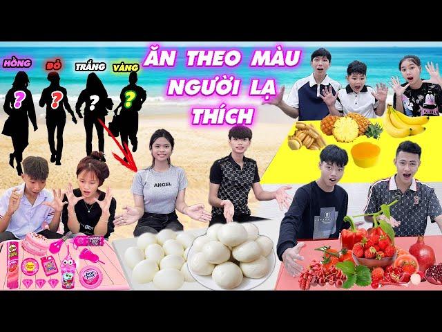 Thử Thách Ăn Theo Màu Người Lạ Thích Trong Siêu Thị #trangandvinh