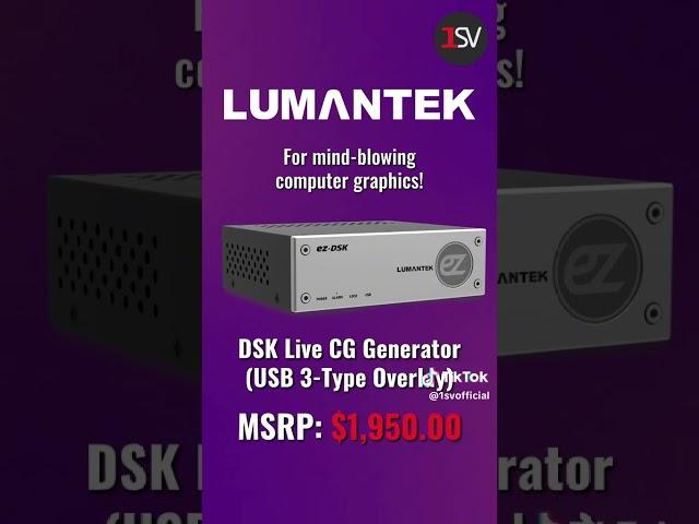 Lumantek's DSK Live CG Generator: Unparalleled CG For Live Broadcasts!