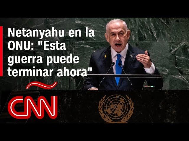 Discurso completo de Netanyahu en la Asamblea de la ONU: "Lucharemos hasta que logremos la victoria"