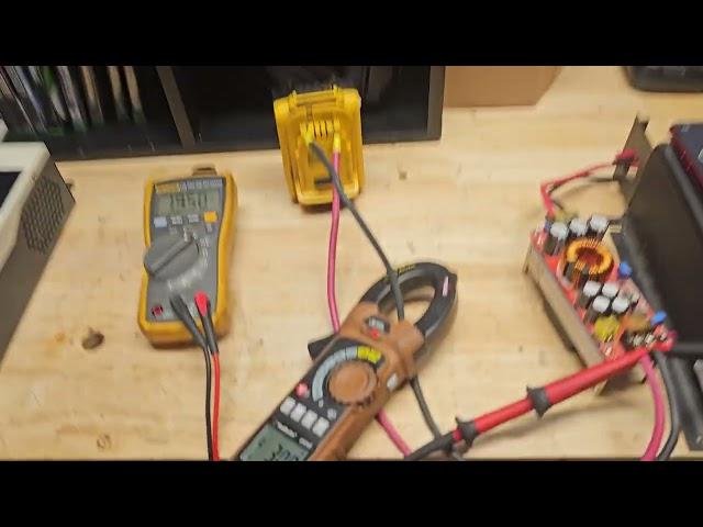 Watching TV on 20 V Dewalt batteries