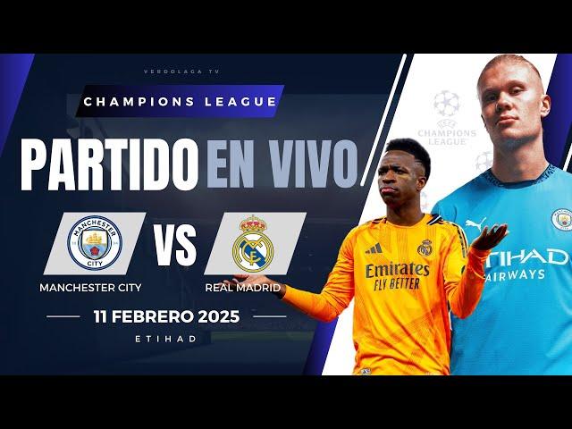  REAL MADRID VS MANCHESTER CITY PARTIDO EN VIVO / CHAMPIONS LEAGUE - JUEGA MBAPPE