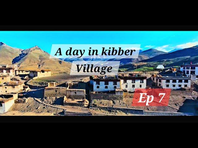 KIBBER VILLAGE || KOLKATA TO SPITI SOLO BIKE RIDE ||#diamondridersaj #adventurebike #spitivalleyride