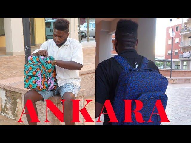 Ankara shoes and backpacks lookbook