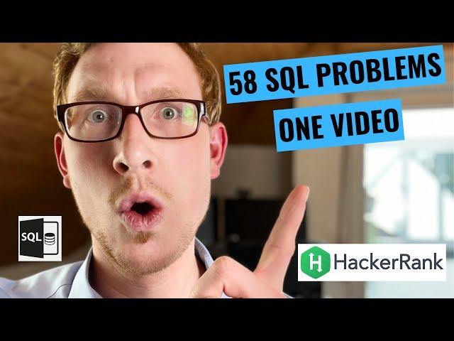 ALL Hackerrank SQL Solutions in ONE Video! | Easy Medium Hard Problems