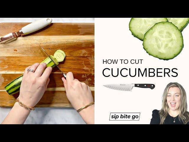 How to Cut A Cucumber For Veggie Trays and Dip Platters