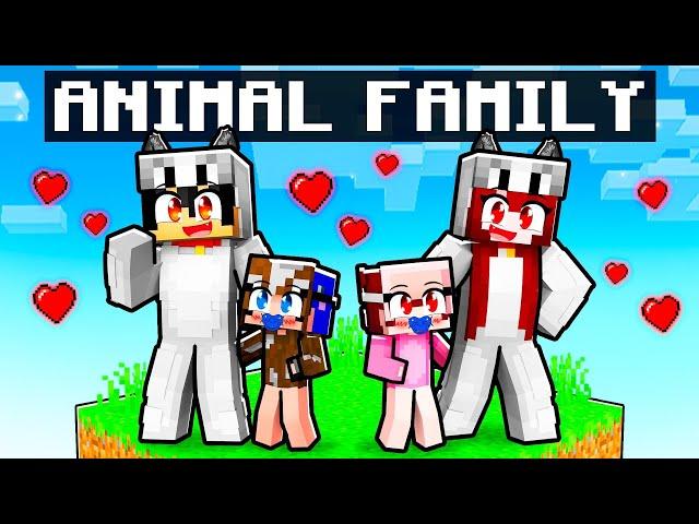 Having an ANIMAL FAMILY with LOVING BULLY in Minecraft!