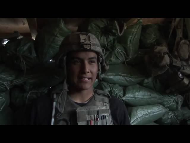 Specialist Miguel Cortez on going home on leave