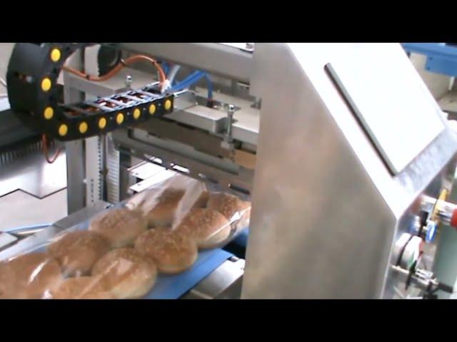 Flow Pack Packaging Machine for Burger Buns