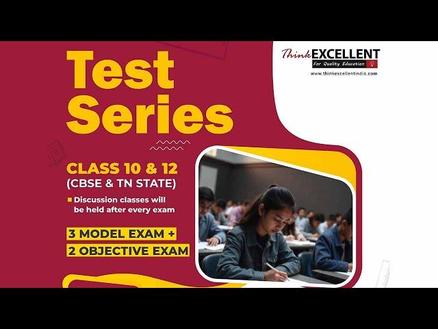 Test Series Announcement | 2024 - 25 Batch | TN State Board and CBSE (CLASS 10 & 12)