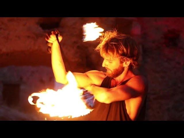 | Fire Dance Flow | Fire Poi by Juggling Calling