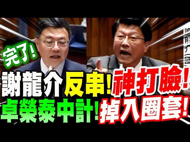 【全字幕】高端政治博弈！謝龍介反串神打臉！卓榮泰中計！掉入圈套！露出馬腳！立院總質詢 #能源 #發電 #台南